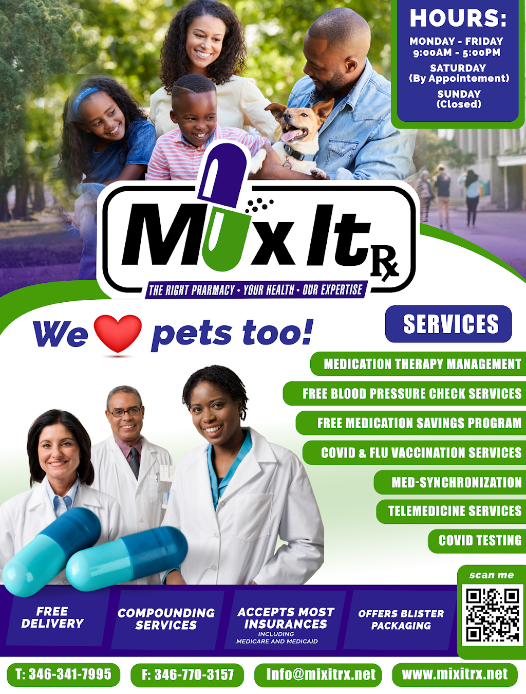 Mix It Rx Pharmacy | 4775 Lexington Blvd, Missouri City, TX 77459 | Phone: (346) 341-7995