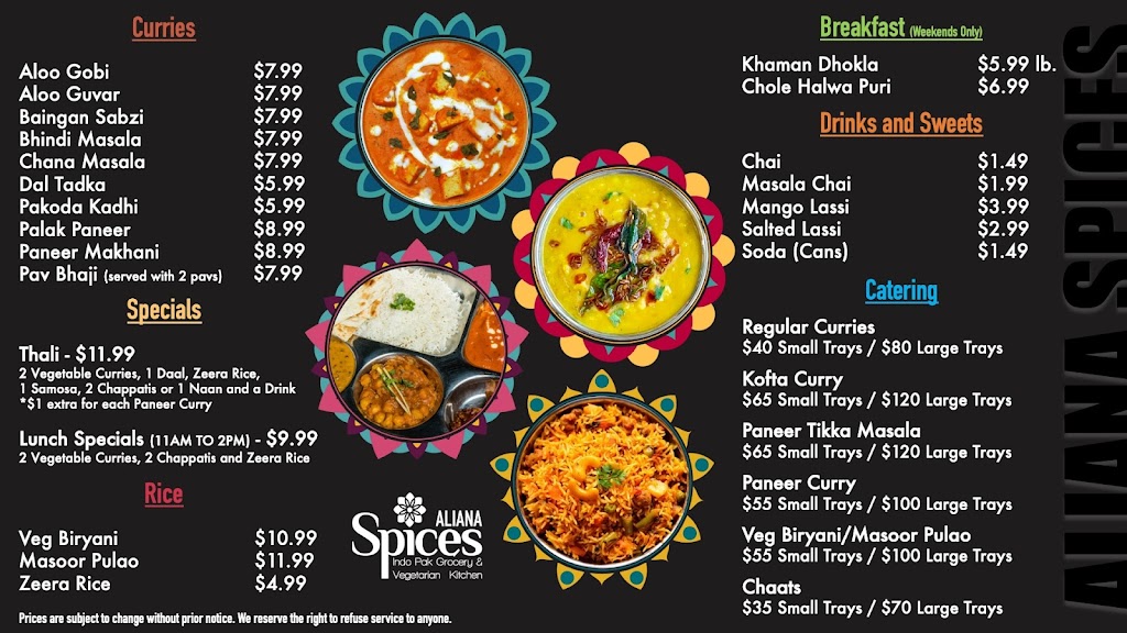 Aliana Spices - Indo-Pak Grocery and Kitchen | 10735 W Grand Pkwy S Suite # 100, Richmond, TX 77407 | Phone: (832) 490-3552