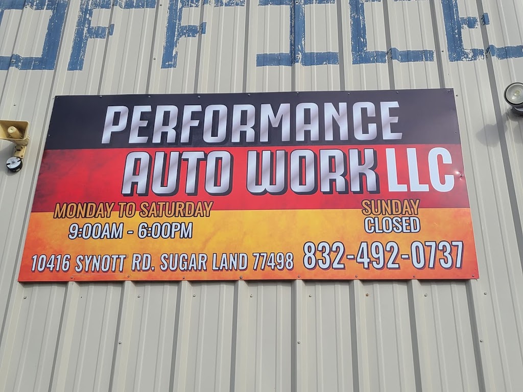 Performance Auto Work LLC | 10416 Synott Rd, Houston, TX 77498 | Phone: (832) 492-0737